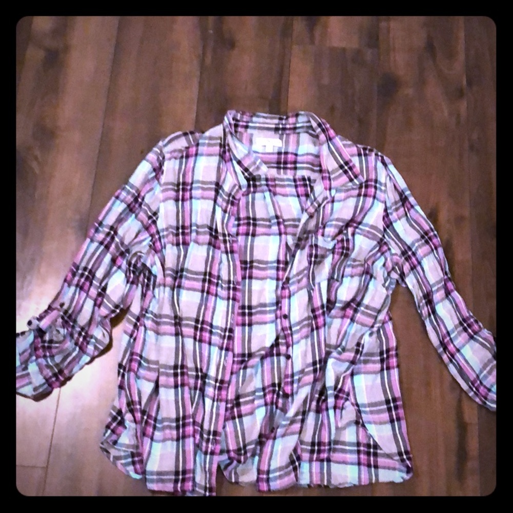 Button up flannel shirt